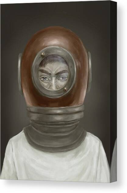 Self Portrait Canvas Art Print by Balazs Solti