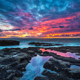 Serene Sunset 16x20 by Robert Bynum