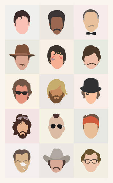 Seventies Movie Dudes Art Print