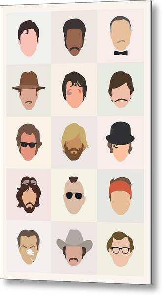Seventies Movie Dudes Metal Print