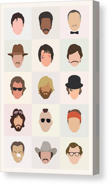 Seventies Movie Dudes Canvas Art Print by Mitch Frey