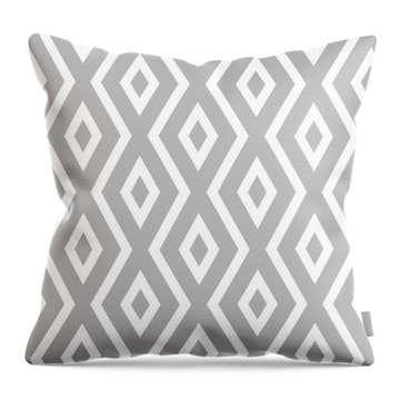Silver Pattern Throw Pillow