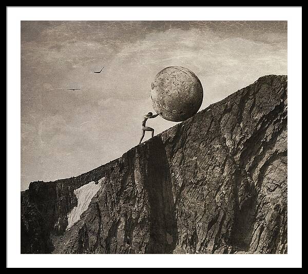 Sisyphus Framed Print