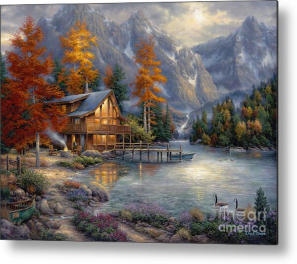 Space For Reflection Metal Print