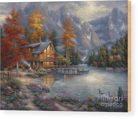 Space For Reflection Wood Print
