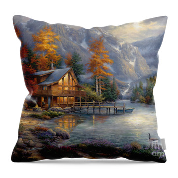 Space For Reflection Throw Pillow