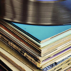Stack of records by Lyn Randle
