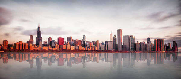 Wall Art - Photograph - Sunrise At Chicago by Marcin Kopczynski