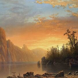 Sunset In California by Albert Bierstadt