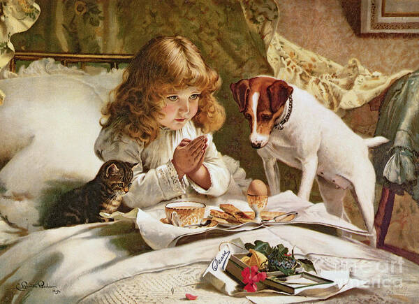 Wall Art - Painting - Suspense by Charles Burton Barber