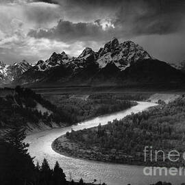 Tetons Snake River by Ansel Adams