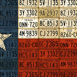 Texas Flag The Lone Star State License Plate Art by Design Turnpike