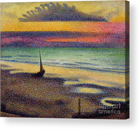 The Beach At Heist Acrylic Print