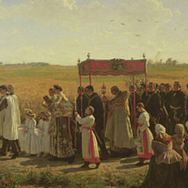 The Blessing Of The Wheat In The Artois, 1857 by Jules Breton