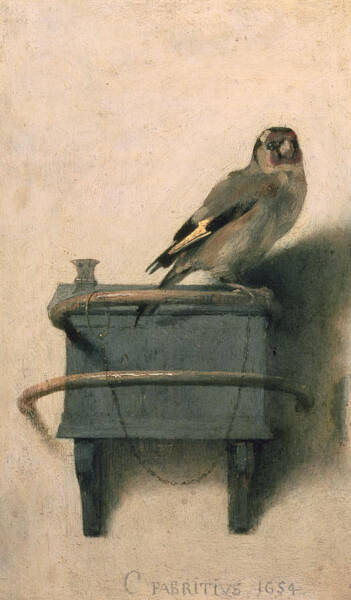 Wall Art - Painting - The Goldfinch by Carel Fabritius