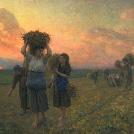 The Last Gleanings by Jules Breton