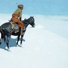 The Scout Friends or Foes by Frederic Remington
