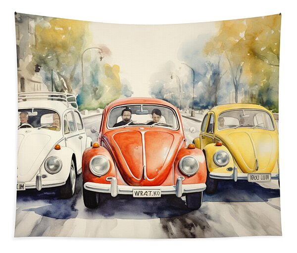 Three Bugs Tapestry