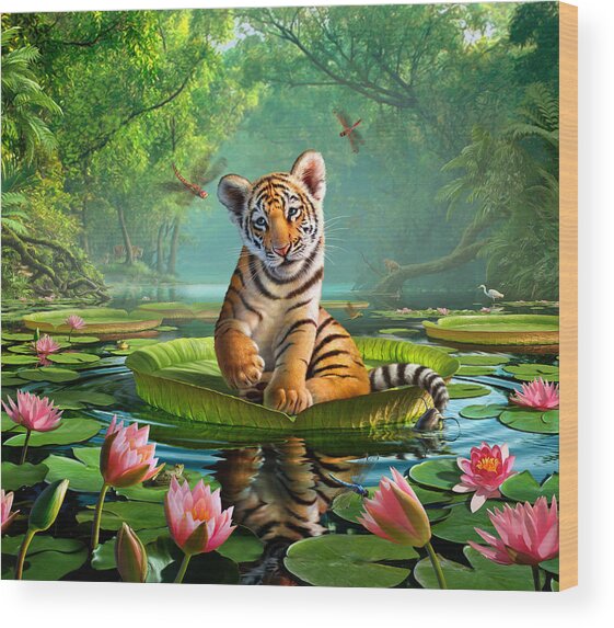 Tiger Lily 1 Wood Print