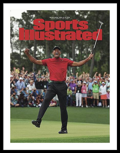 Tiger Woods, 2019 Masters Tournament Champion Sports Illustrated Cover Framed Print