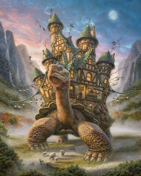 Tortoise House Art Print