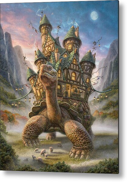 Tortoise House Metal Print