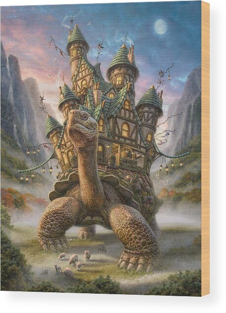 Tortoise House Wood Print