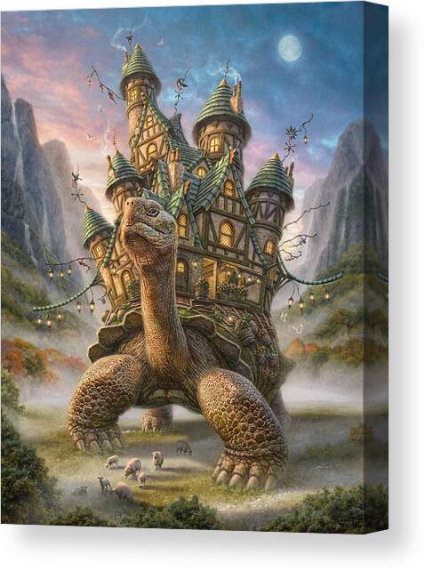Tortoise House Canvas Art Print by Phil Jaeger
