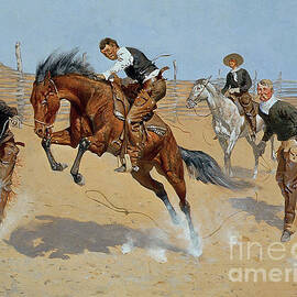 Turn Him Loose by Frederic Remington