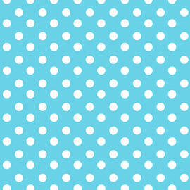 Turquoise Blue Polka Dots by Cute Trends
