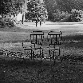 Two Chairs Near The Champs Elysees by Erwin Blumenfeld