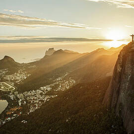View Of Corcovado And Rio De Janeiro At by Christian Adams