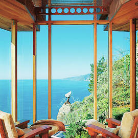 View Of Luxury Hotel Near Seaside by Mary E Nichols