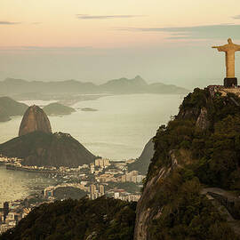 View Of Rio De Janeiro At Dusk by Christian Adams