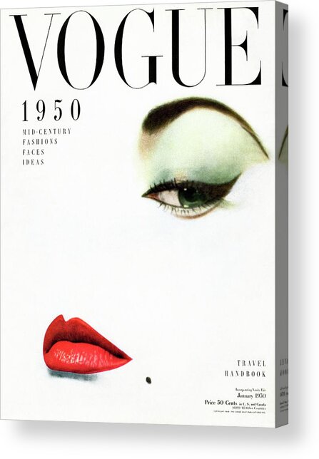 Vogue Cover Of Jean Patchett Acrylic Print