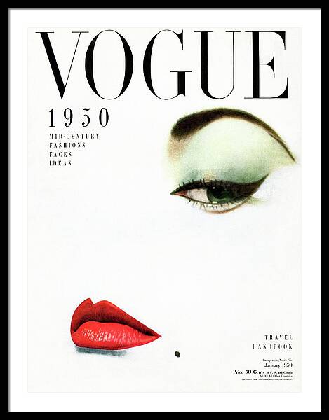 Vogue Cover Of Jean Patchett Framed Print