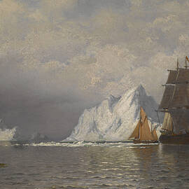 Whaler and Fishing Vessels near the Coast of Labrador by William Bradford