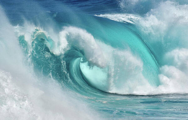 Wall Art - Photograph - When The Ocean Turns Into Blue Fire by Daniel Montero