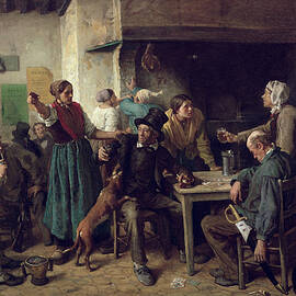 Wine Shop Monday, 1858 by Jules Breton