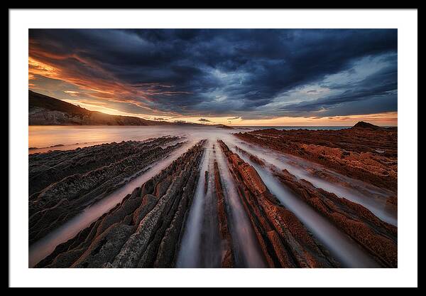 Zumaia Flysch 6 Framed Print